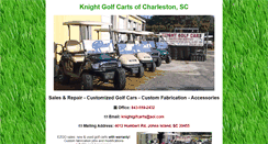 Desktop Screenshot of knightgolfcarts.com