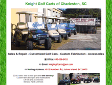 Tablet Screenshot of knightgolfcarts.com